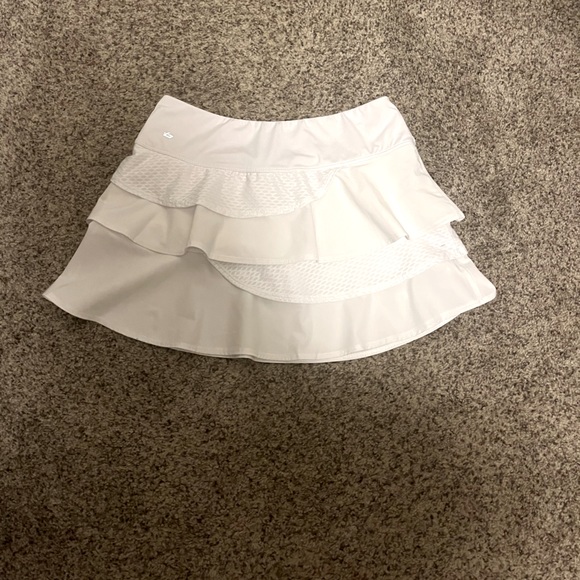 Jupe-culotte Tennis Pour Femme Bolle - Blanc Avec Détails Bleus - Taille M - Parfait Pour Le Court